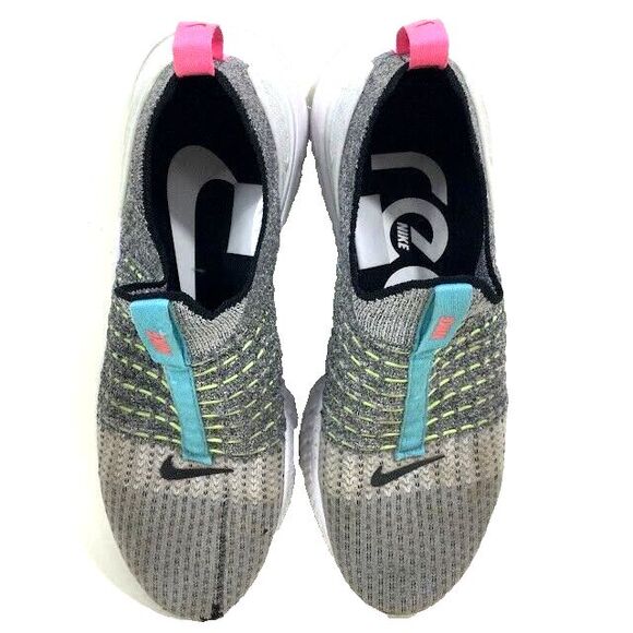 Nike React Phantom Run Flyknit 2-Men Sz 9.5-Crater Gray Running Shoes-CZ7865-100 - Picture 4 of 10